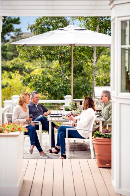 Neighbors on the deck