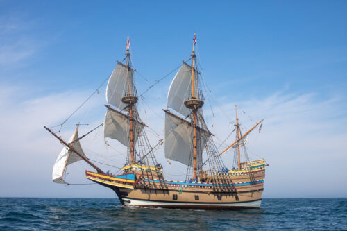 Credit Plimoth Plantation Mayflower II 7 30 538