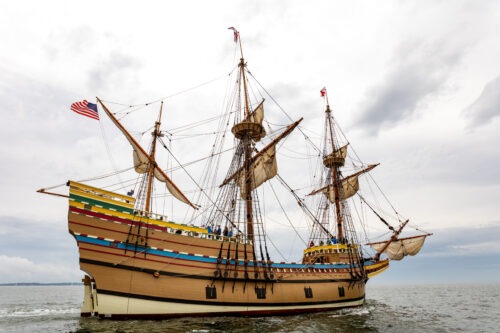 Credit Plimoth Plantation Mayflower II 7 31 69