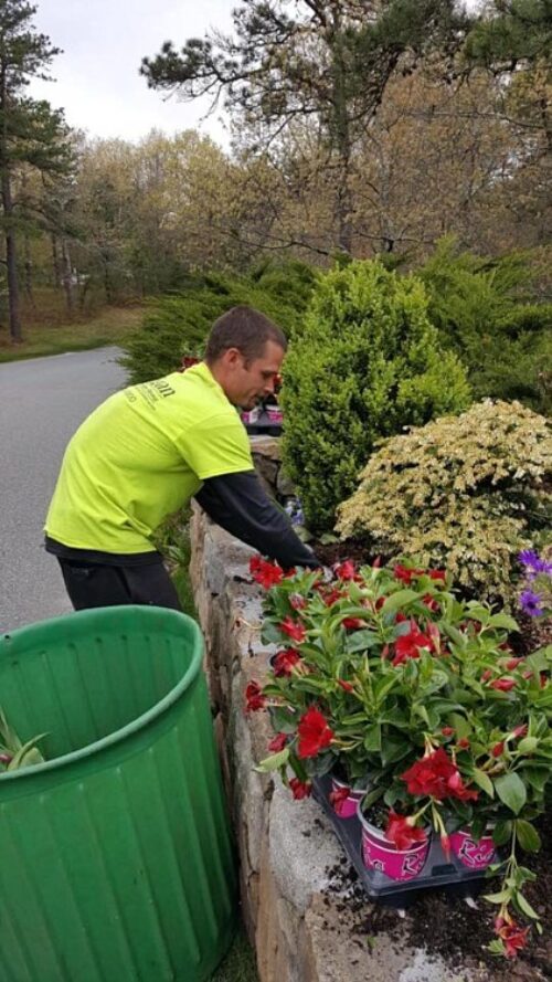 Egan Worker Mulching