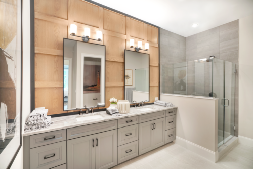 Toll Broadleaf Davis Modern Farmhouse Primary Bath1