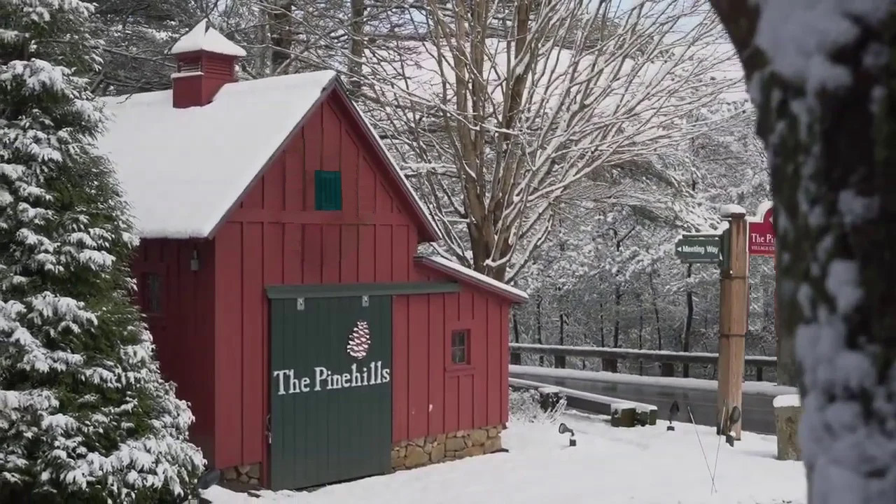 Pinehills Red Barn snow EDIT