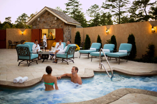 Relaxing Jacuzzi at Mirbeau Inn & Spa