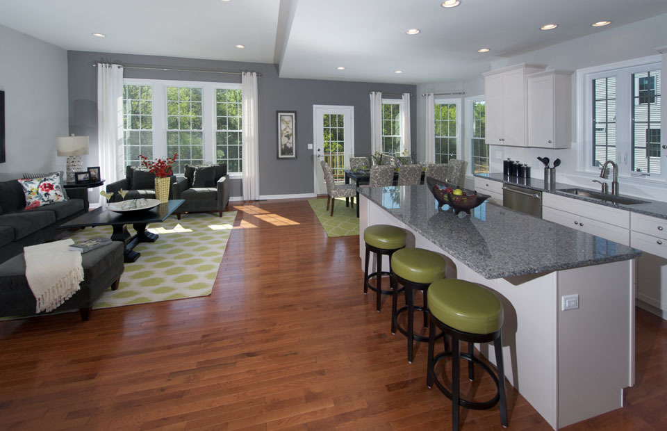 Pulte Abbeyville Kitchen and Gathering Room