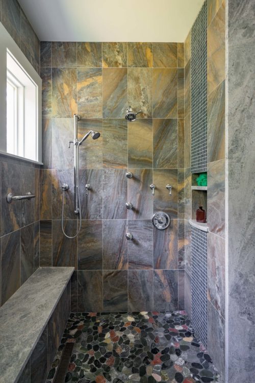 Kistler & Knapp Custom Home Ryecroft Steam Shower