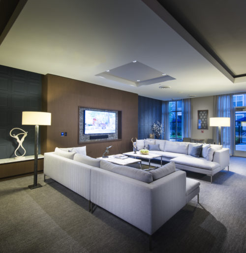 Relax in the Club Room - Marq at The Pinehills Luxury Apartments