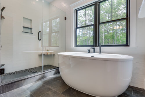 8 Standing Rock Whitman Homes Master Bath Tub and Custom Shower